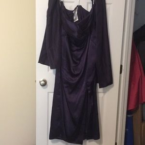 Dark purple David’s Bridal full length dress